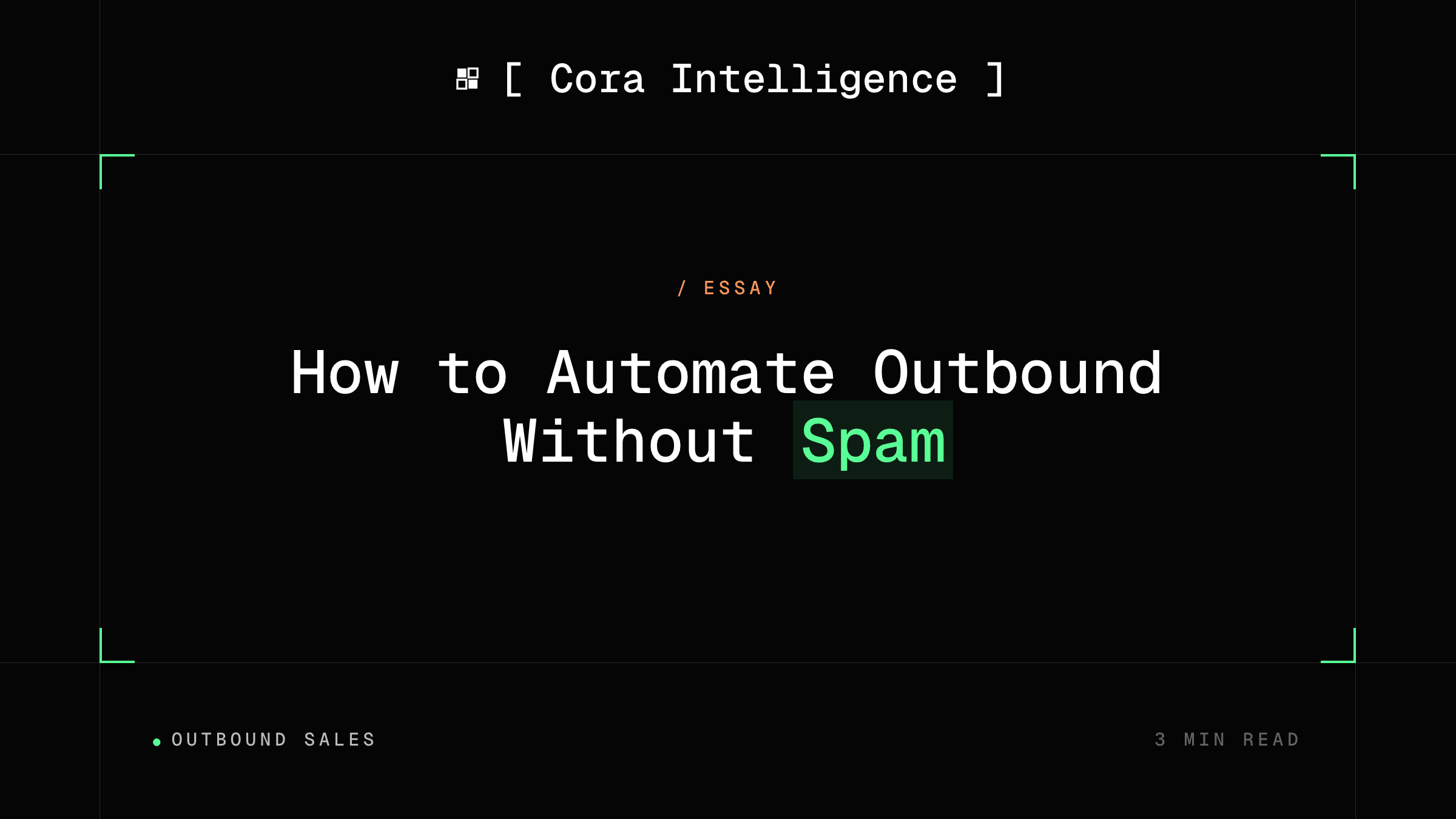 How to Automate Outbound Without Spam