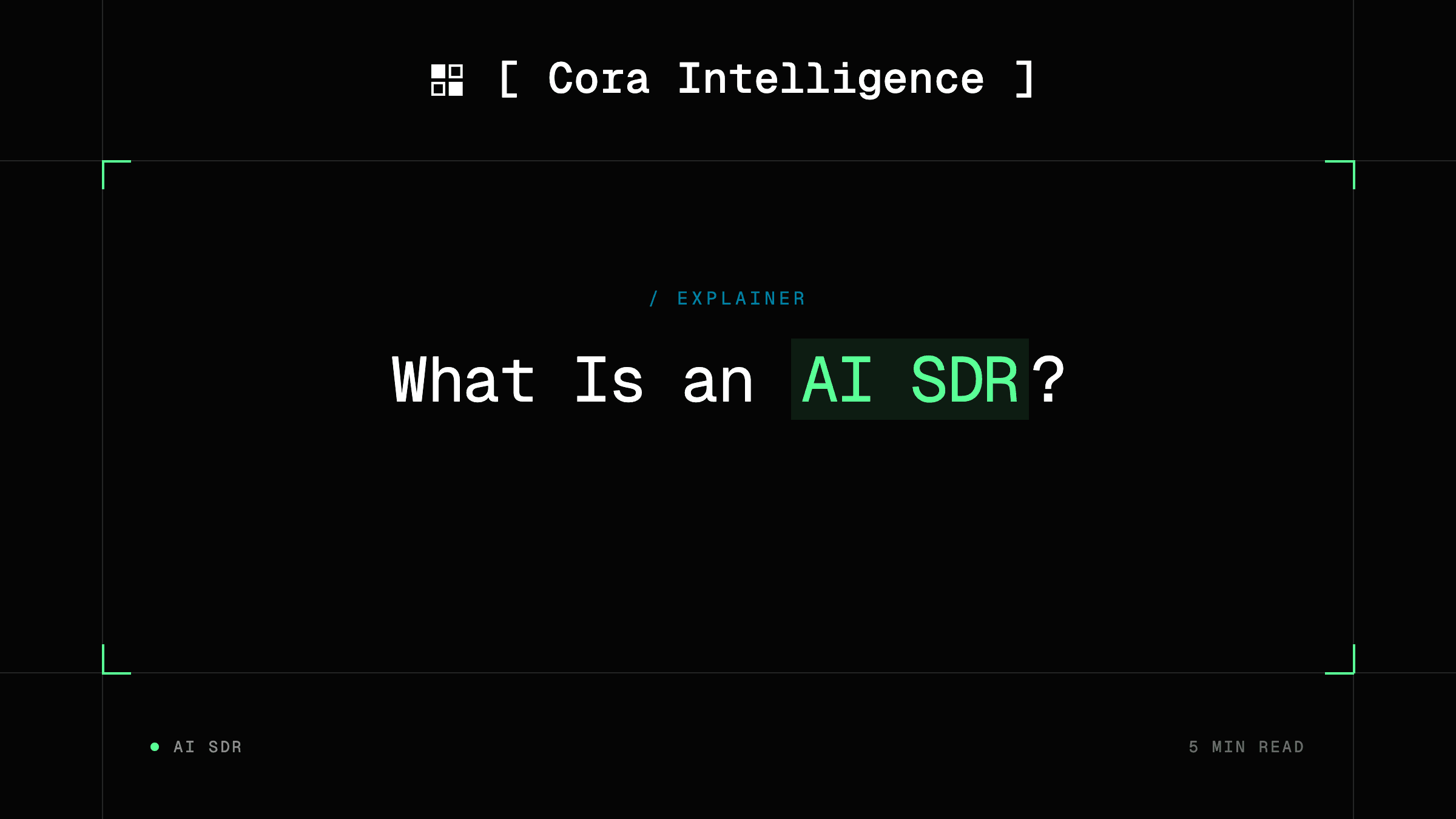 What Is an AI SDR? Definition & How It Works (2026)